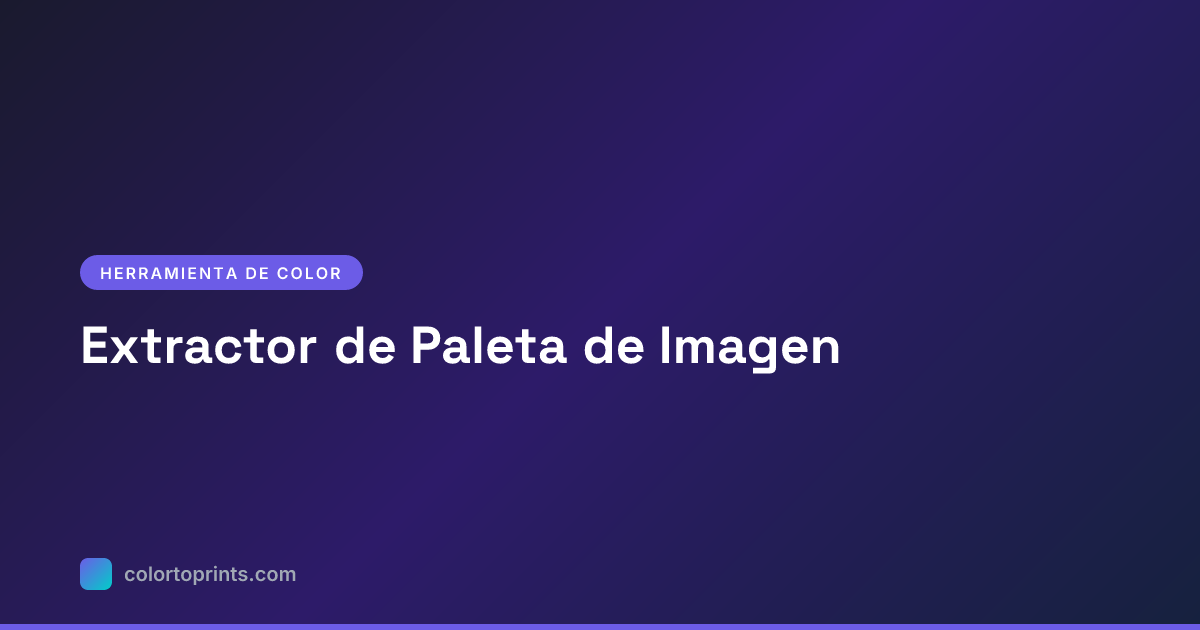 Extractor de Paleta de Imagen — Colores Dominantes
