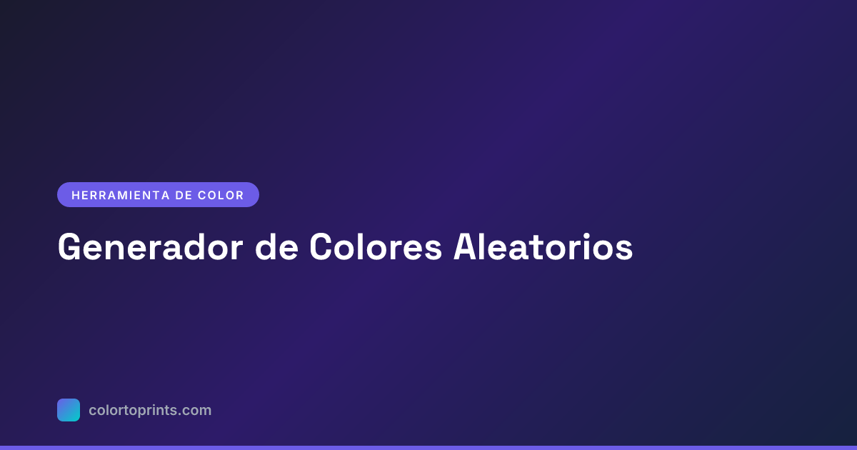 Generador de Colores Aleatorios — Paletas Infinitas