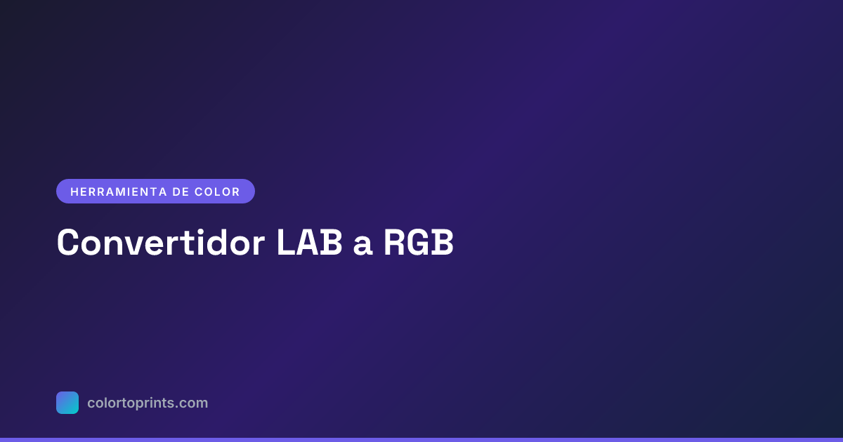 Convertidor LAB a RGB — De Color Científico a Pantalla